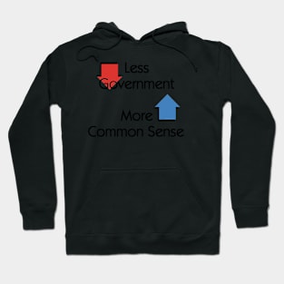 Less Government, More Common Sense Hoodie